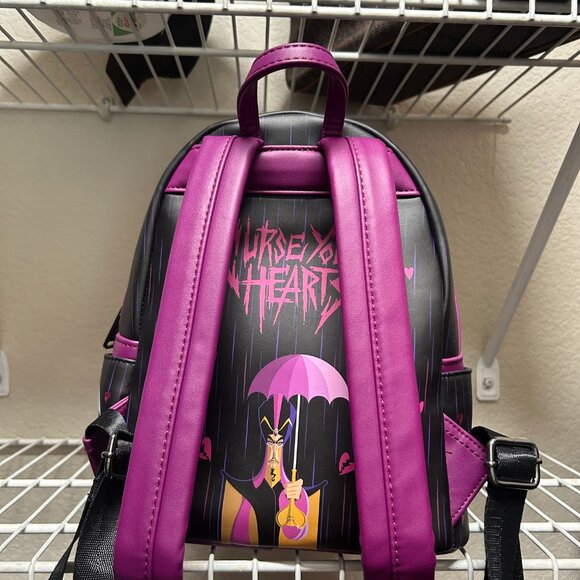 Loungefly Disney Villains Evil Queen and Ursula Curse Your Hearts Umbrella Mini - Picture 3 of 3